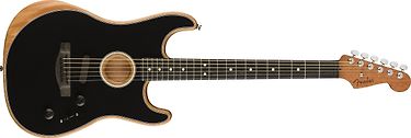 Fender American Acoustasonic Stratocaster -sähkökitara, Black