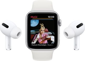 Apple Watch SE (GPS) 44 mm tähtiharmaa alumiinikuori, musta urheiluranneke, MYDT2, kuva 9