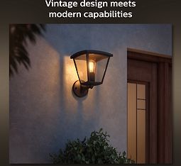 Philips Hue Inara Outdoor-älykäs lyhtyvalaisin, ylöspäin, musta, 30 cm, kuva 6