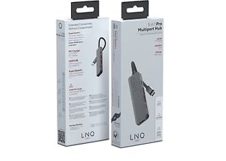 LINQ 5 in 1 PRO USB-C Multiport Hub, alumiininharmaa, kuva 5