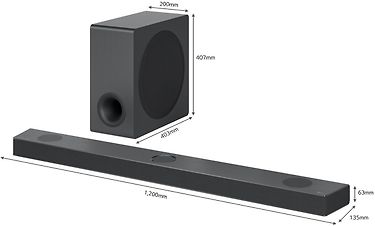 LG S90QY 5.1.3 Dolby Atmos Soundbar -äänijärjestelmä, kuva 3