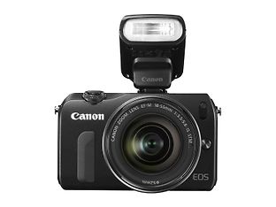 Canon EOS M mikrojärjestelmäkamera, musta + EF-M 18-55 IS STM objektiivi, kuva 3