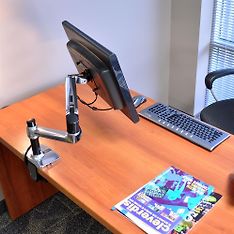 Ergotron LX Desk Mount -monitorivarsi, pitkä varsi, kiillotettu alumiini, kuva 12
