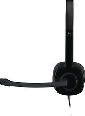 Logitech H151 -kuulokemikrofoni, musta, kuva 2