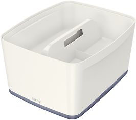 Leitz MyBox® L -säilytyslaatikko kannella, valkoinen/harmaa, kuva 2