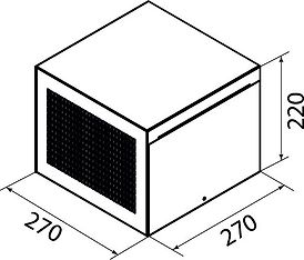 Thermex 536.99.1612.9 Plasmex suodattimen -asennuskotelo, musta, kuva 2