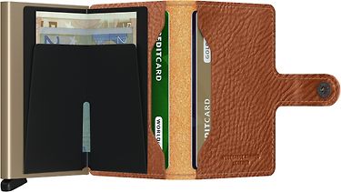 Secrid Veg Tanned Miniwallet -lompakko, kinuskinruskea/hiekka, kuva 3