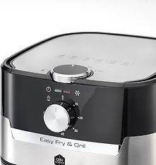 OBH Nordica Easy Fry & Grill Classic+ 2-in-1 -airfryer, teräs, kuva 4