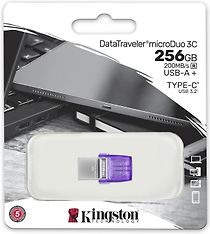 Kingston DataTraveler microDuo 3C 256 Gt USB-A + USB-C -muistitikku, kuva 3