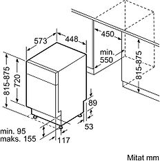 Siemens SR43IW10KS iQ300 -astianpesukone, valkoinen, kuva 6