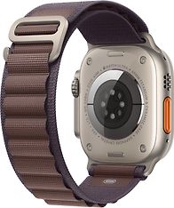 Apple Watch Ultra 2 (GPS + Cellular) 49 mm titaanikuori ja indigo Alpine-ranneke, suuri (MREW3), kuva 3