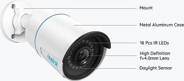 Reolink RLC-510A PoE -valvontakamera ulko- ja sisäkäyttöön, kuva 5