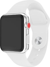 Wave silikoniranneke, Apple Watch 42 mm / 44 mm / 45 mm, valkoinen, kuva 3