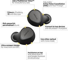 Jabra Elite 7 Pro -vastamelunappikuulokkeet, kulta/beige, kuva 11