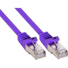 InLine CAT5e SF/UTP -verkkokaapeli, 0,5 m, violetti