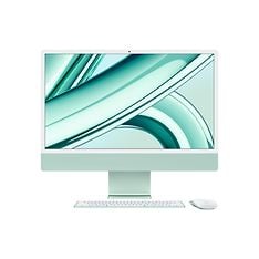 Apple iMac 24" M3 16 Gt, 256 Gt -tietokone, vihreä (MQRN3)
