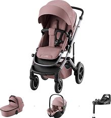 BRITAX RÖMER SMILE 5Z -starttipaketti Dusty Rose, BABY-SAFE PRO -turvakaukalo Dusty Rose ja jalusta