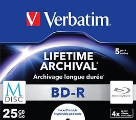 Verbatim M-Disc BD-R -levy, 5 kpl paketti, kuva 2