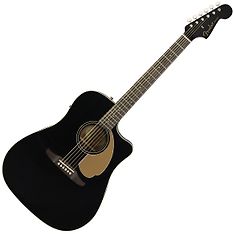 Fender Redondo Player -elektroakustinen kitara, Jetty Black