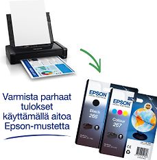 Epson Workforce WF-110W -mobiilitulostin akulla, kuva 10