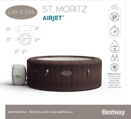 Bestway Lay-Z-Spa St. Moritz AirJet -poreallas, 216 x 71 cm, kuva 10