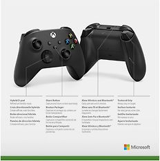 Microsoft Xbox -langaton ohjain, musta, Xbox / PC, kuva 4