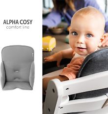 Hauck Alpha Cosy Comfort -syöttötuolipehmuste, Grey, kuva 7