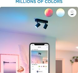 WiZ IMAGEO Spots -kohdevalaisin, 2-osainen, musta, RGB, Wi-Fi, kuva 12
