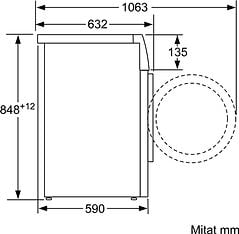 Siemens WM6HXK0LDN iQ700 -pyykinpesukone ja Siemens WT4HXKL9DN iQ700 -kuivausrumpu, kuva 8