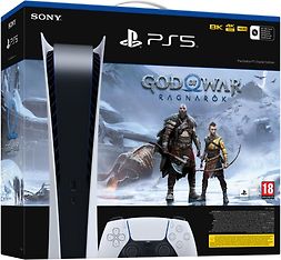 Sony PlayStation 5 (PS5) Digital Edition + God of War: Ragnarök -pelikonsolipaketti