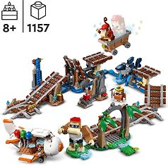 LEGO Super Mario 71425 - Diddy Kongin kaivosvaunurata ‑laajennussarja, kuva 3