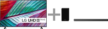 LG UR76 75" 4K LED TV + LG SPD75YA 3.1.2 Dolby Atmos Soundbar -tuotepaketti