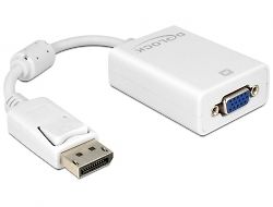 DeLOCK DisplayPort - VGA -adapteri, valkoinen