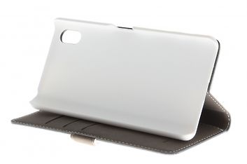 Insmat Exclusive Flip Case -lompakkokotelo, Sony Xperia X, valkoinen, kuva 4