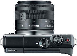 Canon EOS M100 -mikrojärjestelmäkamera, musta + 15-45 mm objektiivi, kuva 5