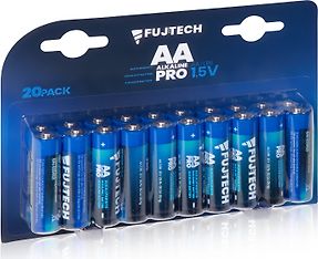 Fuj:tech Alkaline Pro AA 1,5 V -alkaliparisto, 20 kpl