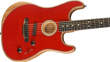 Fender American Acoustasonic Stratocaster -sähkökitara, Dakota Red, kuva 3