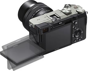 Sony A7C -järjestelmäkamera + 28 - 60 mm objektiivi, hopea, kuva 5