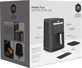 OBH Nordica Easy Fry & Grill XXL 2-in-1 -airfryer, musta, kuva 32