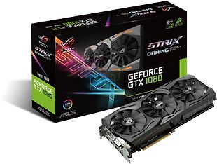 Asus GeForce GTX 1080 STRIX-GTX1080-A8G-GAMING 8192 Mt -näytönohjain PCI-e-väylään