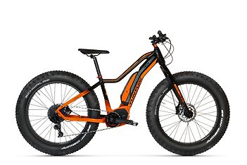 Tunturi eMAX 2020 Fatbike -sähköpyörä, 45 cm, musta/oranssi –  