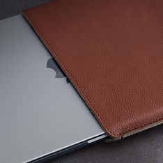 Woolnut Leather Sleeve -suojatasku 14" MacBook Pro, konjakki, kuva 7