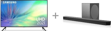 Samsung UE55AU7092 55" 4K Ultra HD LED TV + HW-Q800C 5.1.2 Dolby Atmos Soundbar -tuotepaketti