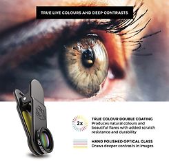 Black Eye HD Macro 15x -lähilinssi puhelimeen, kuva 3