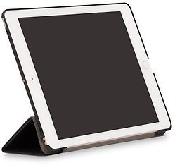 Knomo iPad 9.7" Leather Folio -suojakotelo Apple iPad -tabletille, musta, kuva 3