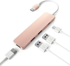 Satechi Slim USB-C MultiPort -adapteri, Rose Gold, kuva 2