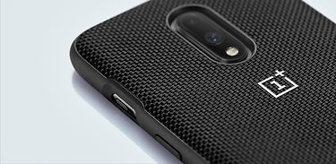 OnePlus 7 -Bumper Case Nylon, musta, kuva 4