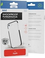 Wave Shockproof -suojakuori, Apple iPhone 13 Pro, läpinäkyvä