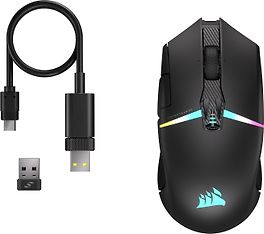 Corsair NIGHTSABRE WIRELESS -langaton pelihiiri, musta, kuva 11