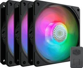 Cooler Master SickleFlow 120 ARGB 3 in 1 -tuuletin, 120 mm, musta, 3-pack